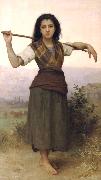 William-Adolphe Bouguereau The Shepherdess Spain oil painting artist